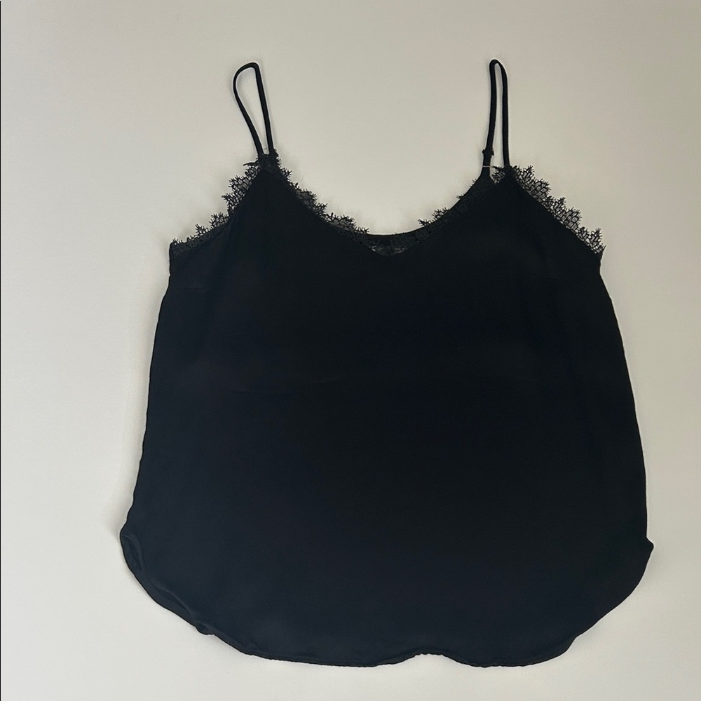 Anthropologie Black Lace Cami Top